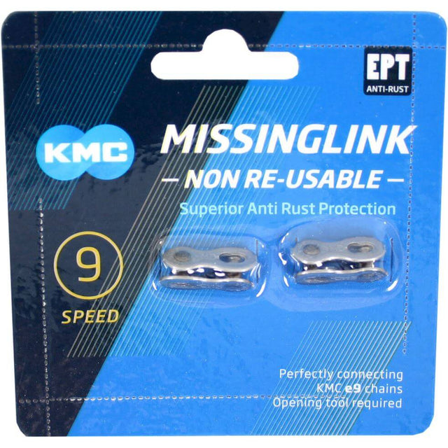 KMC Sloesschip Missinglink 9nr EPT Silver 6.6 mm 9V (2)
