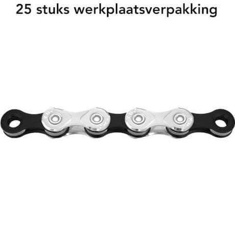 Kmc ds ketting x12 silver black 126s bulk waxed (25)