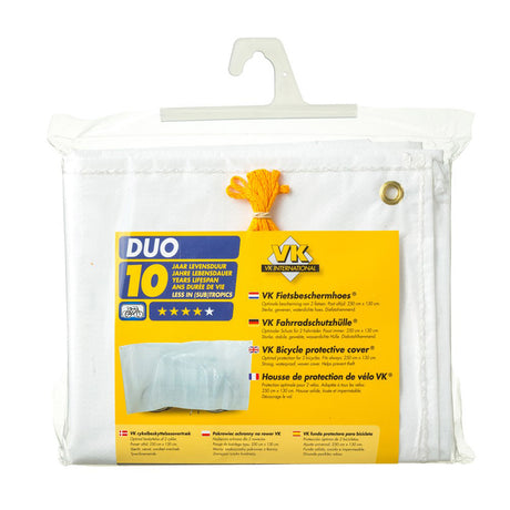 VK Cubierta de protección para bicicletas (3) Duo White