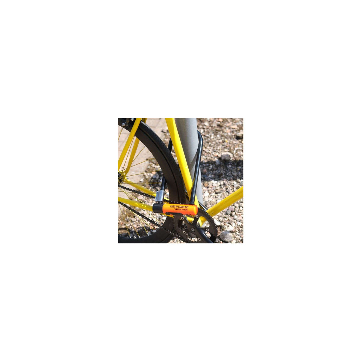 Candado en U Kryptonite Evolution - bicicleta y scooter - candado art-3 - bicicleta eléctrica con candado en U de acero - 29,2x10,2 cm - negro naranja