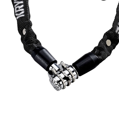 Candado de combinación Kryptonite keeper 465 - cadena con candado de combinación integrado - candado de cadena para bicicleta - candado eléctrico para bicicleta - 65 cm - acero - negro