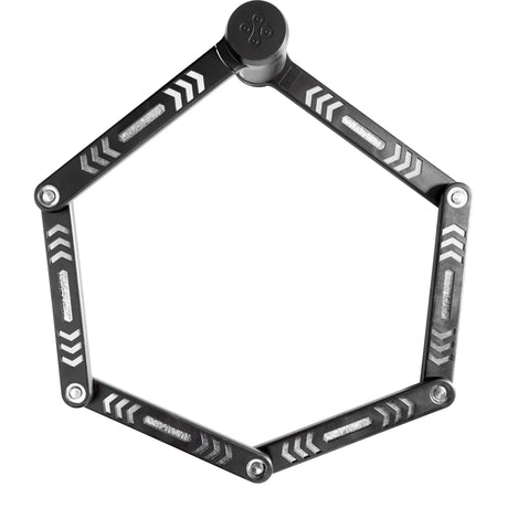 Kryptonite kryptolok 610 s candado plegable con soporte - candado plegable para bicicleta - 100 cm de largo - negro