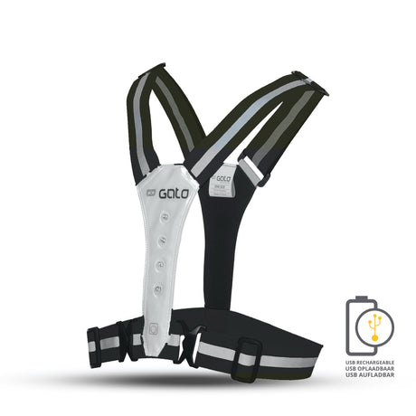 Gato Safer chaleco deportivo LED USB antracita talla única