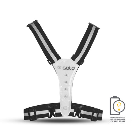 Gato Safer chaleco deportivo LED USB antracita talla única