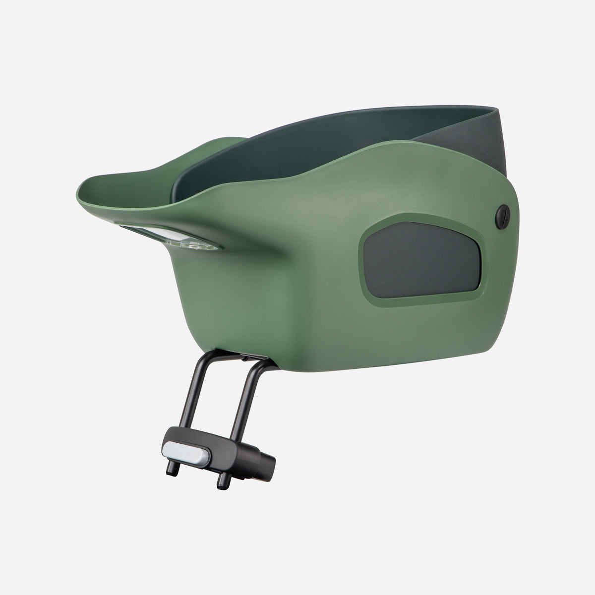 Kvisp cesta de bicicleta para perros con arnés m verde bosque