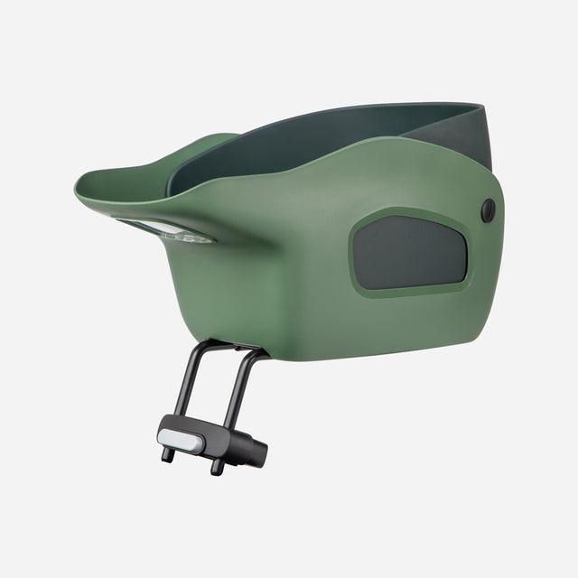 Kvisp cesta de bicicleta para perros con arnés m verde bosque