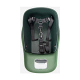 Kvisp cesta de bicicleta para perros con arnés s verde bosque