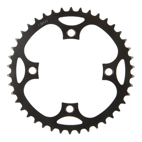 Plato de bicicleta eléctrica Samox con rodamiento de latón 42t BCD 104 mm. 1 2x3 32 y 11 128 acero negro