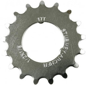 Sturmey-archer europa n.v. piñón sturmey archer 17t - modelo 1 8 plano - cromado
