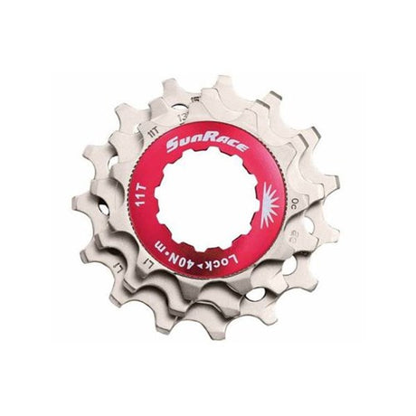 Sturmey-archer europa n.v. Anillo de bloqueo sunrace con piñones 11v 11 13 15t plata