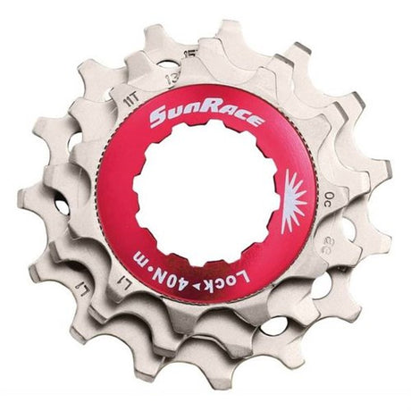 Sturmey-archer europa n.v. Anillo de bloqueo sunrace con piñones 12v 11 13 15t plata