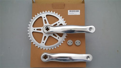 Crank set 42t 170 mm Alu Polish Flat