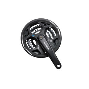 Platos y bielas Shimano altus m311 7 8v 48-38-28d 175 mm negro