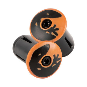 Tapones de cinta de manillar Lizard Skins DSP - Mandarina