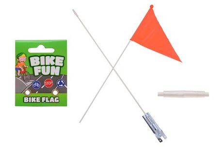 Johntoy john juguete bicicleta divertida bicicleta bandera naranja