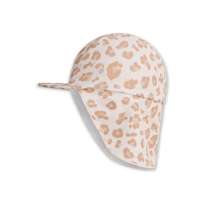 Leopardo | gorra solar UV beige