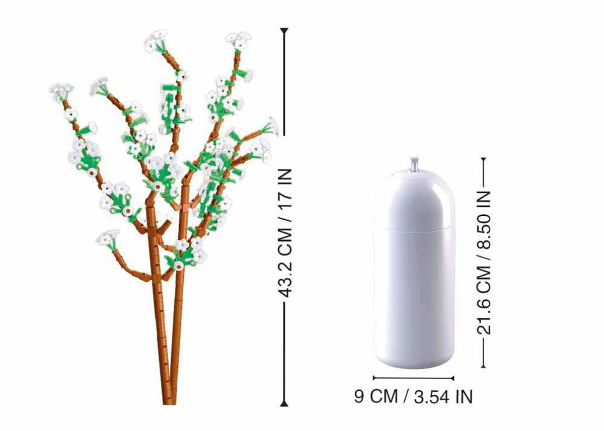 Sluban jasmine juguetes de construcción para niños a partir de 10 años - modelo de juguete de construcción - caja de construcción con 258 bloques de construcción - m38-b1101-15