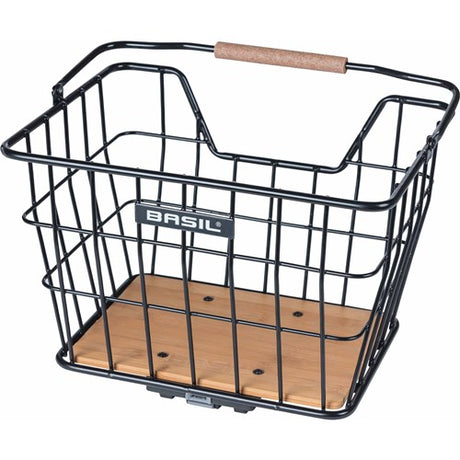 Cesta para bicicleta Basil nordland mik 23 litros 23 x 33 x 19 cm delantera y/o trasera negro marrón