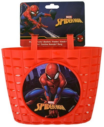Cesta de plástico Volare spider-man - niños - rojo
