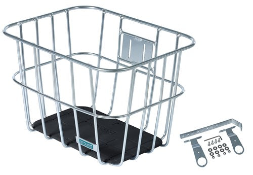 Alrededor de la canasta Alu Silver fijo