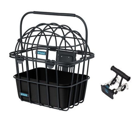 Alrededor de animales Mand Luna Front Alu Matt Black removible