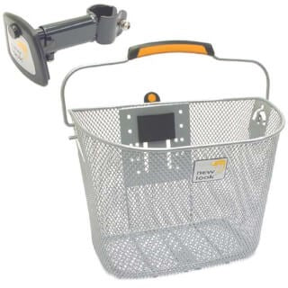 Basqueta de bicicleta Toscana Smartlock por 19 litros de plata