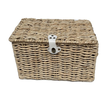 Cesta panadero natural mediana 40x26x25 con tapa