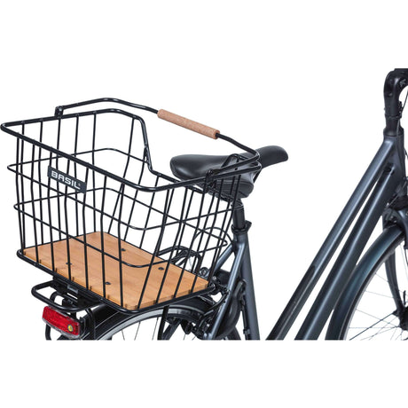 Cesta para bicicleta Basil nordland mik 23 litros 23 x 33 x 19 cm delantera y/o trasera negro marrón