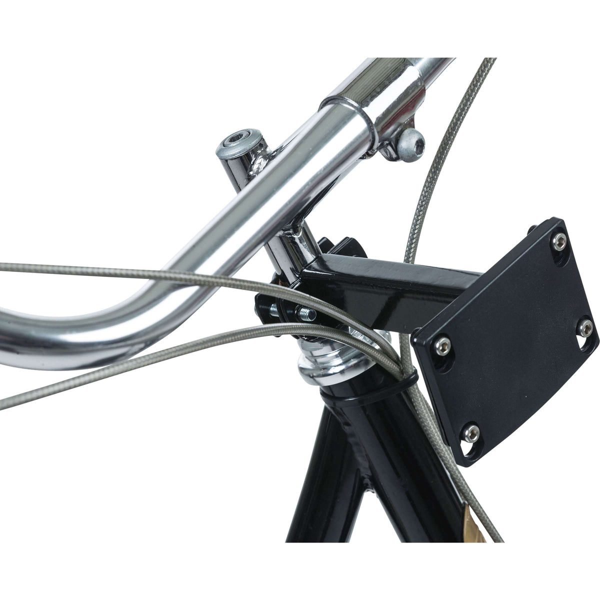 Albahaca fija montada - soporte del vástago - negro