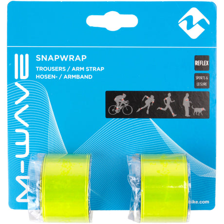 Reflector M-wave snapwrap brazos y piernas amarillo (2uds)