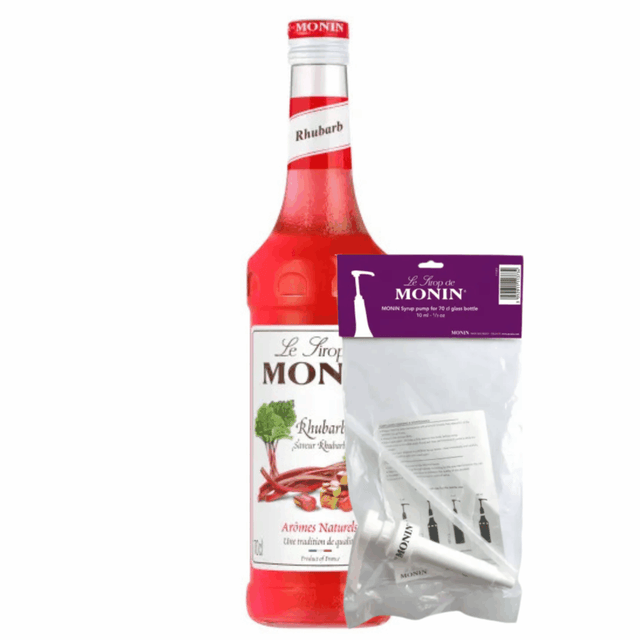 Sirope Monin ruibarbo (70 cl) + bomba de sirope (10ml)