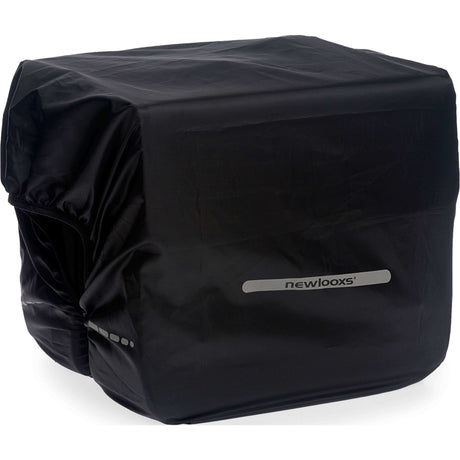 Nueva cubierta de lluvia de Looxs Dubbel - Bolsa de bicicleta de poliéster impermeable negro - Reflexión - 40x97 cm