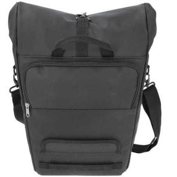 Newlooxs new looxs nyborg single - bolsa para bicicleta single - bandolera desmontable - compartimento para portátil de 13 pulgadas - poliéster impermeable - 17 litros - negro