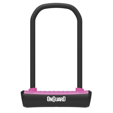 Candado en U de neón Onguard estándar (115 x 230 mm - 11 mm) - rosa