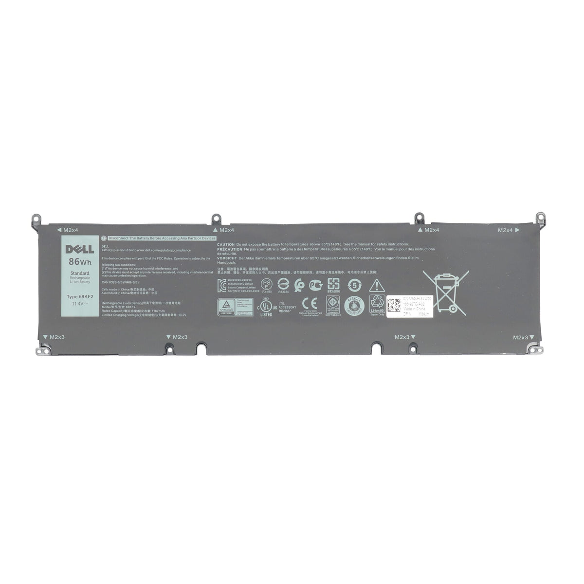 Batería para portátil Dell de 86wh