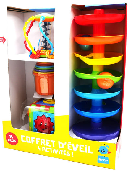 Playgo - Set de juego de regalo para bebé de 4 piezas