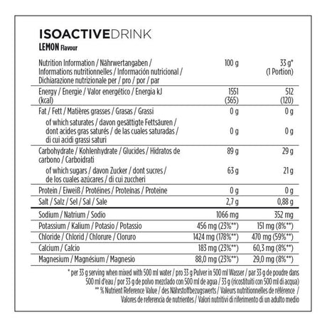 Powerbar isoactive 600 (1 x 600gr) - limón