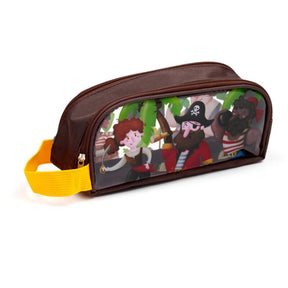 Estuche transparente pirata Jolly Roger