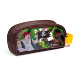 Estuche transparente pirata Jolly Roger