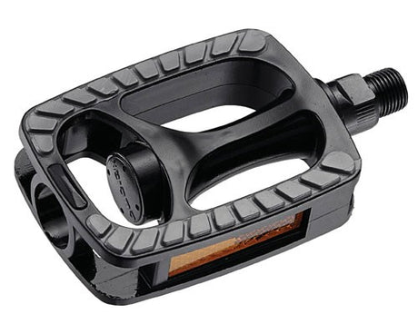 Union Pedals SP-813. 9 16 Plastic, gris negro sin deslizamiento (paquete colgante)