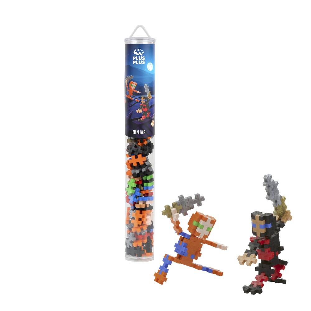 Plus plus plus-plus ninjas: tubo de 100 piezas (4307)
