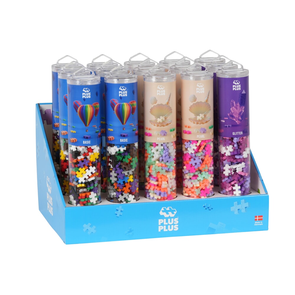Plus plus plus-plus 240 piezas. tubos de perlas y purpurina: 15 piezas (7460)