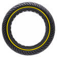 Neumático pro-mounts sólido 8 1 2 negro línea amarilla