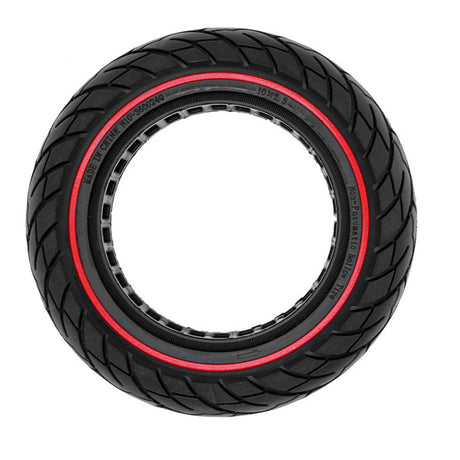 Neumático pro-mounts sólido 10 x 2.125 negro línea roja