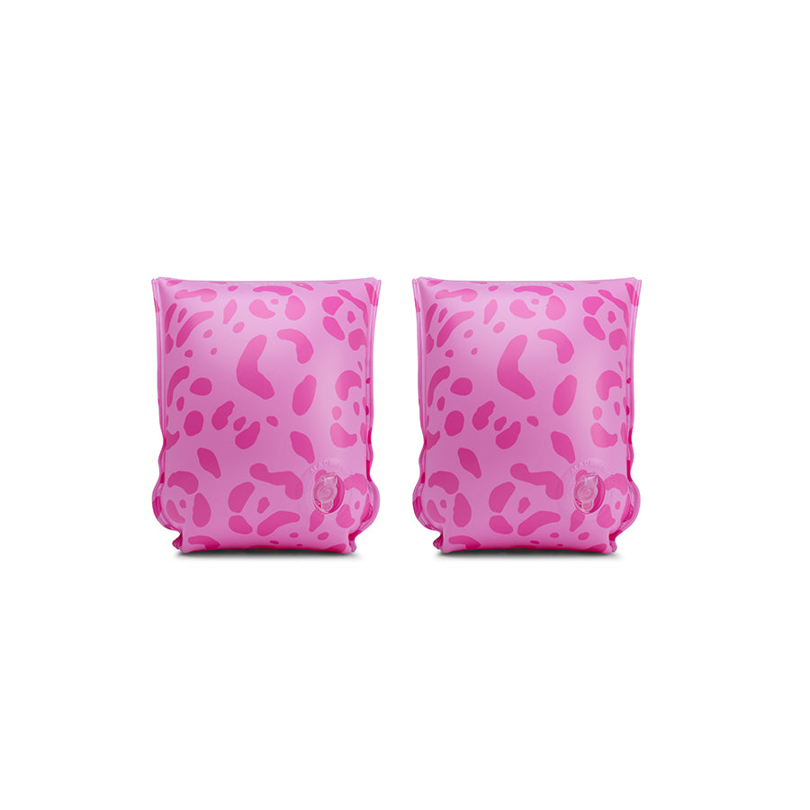 Leopardo | brazaletes de natación rosa 2-6 años