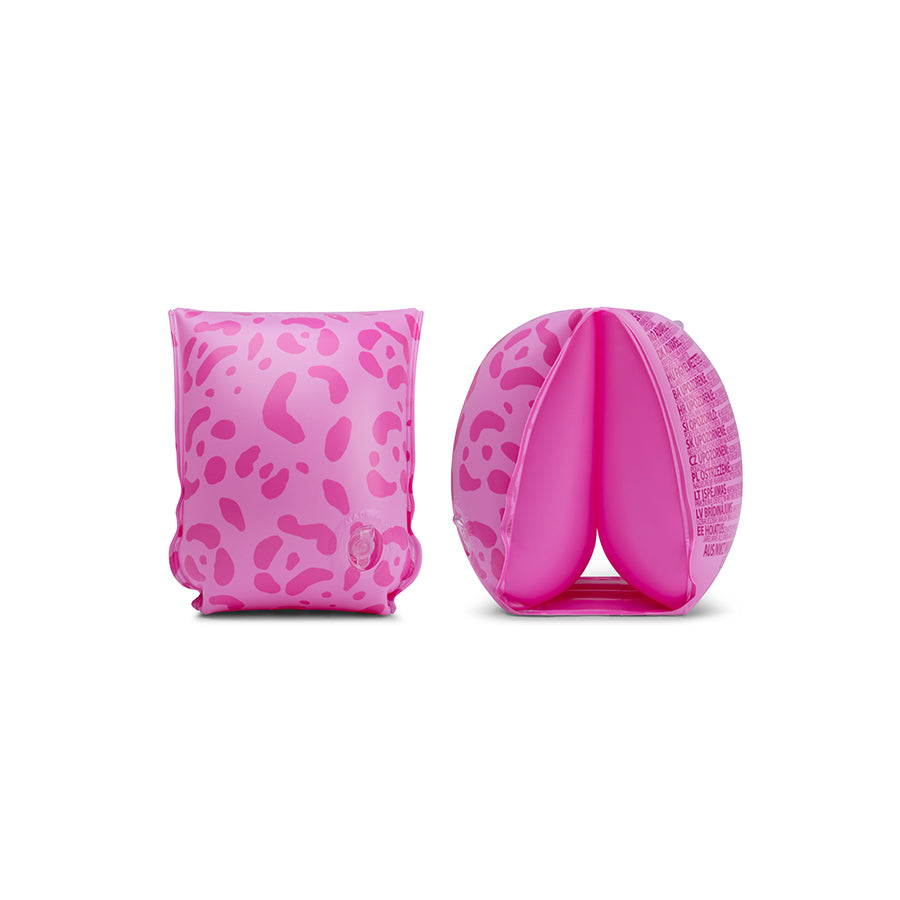 Leopardo | brazaletes de natación rosa 2-6 años