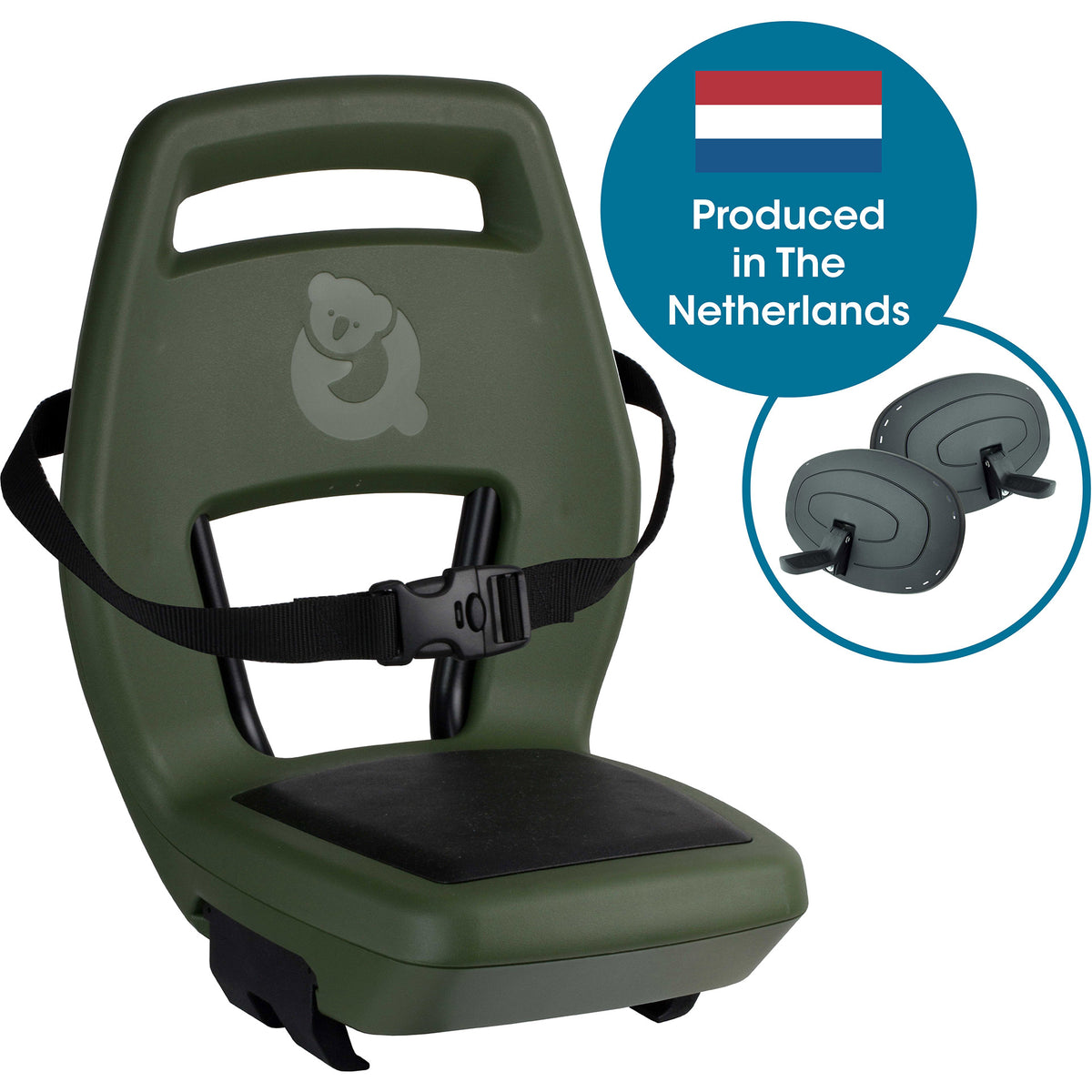 Qibbel asiento trasero junior 6+ portaequipajes verde