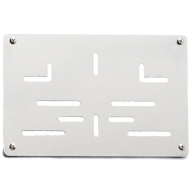 Soporte de matrícula 210x140 Motor de aluminio plata
