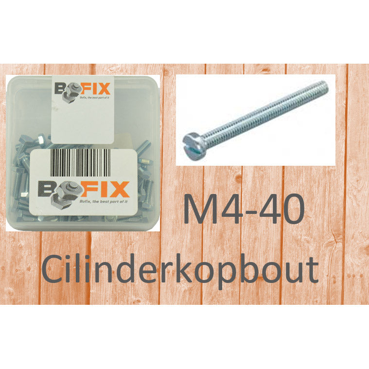 Bofix Cylinder Head Bolt M4X40 galvanizado (50)