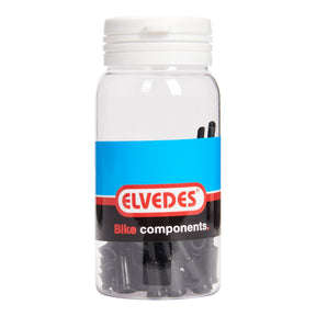 Elvedes tapacables punta 5mm PVC negro (50uds)